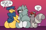  big_breasts big_butt breasts butt canid canine canis cass_(cracker) electronic_arts female harry_amor&oacute;s huge_butt looking_back mammal nintendo peggle pok&eacute;mon pok&eacute;mon_(species) popcap_games procyonid raccoon roxy_raccoon short_stack size_difference typhlosion video_games wolf wolfo 