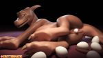  3d_(artwork) absurd_res critterclaws crittermatic digital_media_(artwork) dragon egg eggplay feral hi_res lying oviposition presenting 