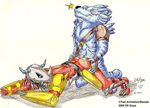  digimon tagme wargreymon weregarurumon 