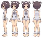  artist_request black_hair blue_eyes child game_boy handheld_game_console personification product_girl short_hair thigh_gap 