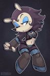  2019 animal_crossing anthro better_version_at_source bitebox64 breasts clothed clothing eulipotyphlan female fur hedgehog labelle_able legwear lingerie mammal navel nintendo one_eye_closed panties simple_background smile solo stockings underwear video_games wink 