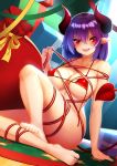  bikini christmas cleavage guohua horns naked_ribbon pointy_ears swimsuits tagme tail 