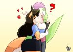  breasts canid canine canis domestic_dog duo herding_dog hi_res jamearts jimmy_(jamearts) kissing lizard mammal pastoral_dog reptile scalie tongue welsh_corgi 