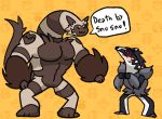  ambiguous_gender anthro anthrofied big_muscles blitzdrachin furret heartberry invalid_tag larger_male male mammal muscular muscular_male mustelid nintendo obstagoon pok&eacute;mon pok&eacute;mon_(species) pok&eacute;morph size_difference smaller_ambiguous video_games what worried 