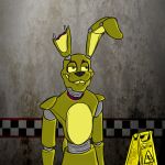  1:1 2019 2d_animation 3_fingers accident animated animatronic anthro buckteeth damaged digital_media_(artwork) fangs fingers five_nights_at_freddy&#039;s five_nights_at_freddy&#039;s_3 hare krolik lagomorph leporid long_ears loop machine male mammal open_mouth rabbit robot slip slipping springtrap_(fnaf) standing teeth video_games 
