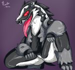  2019 butt claws feet male nintendo obstagoon paws pok&eacute;mon pok&eacute;mon_(species) thaasteo thick_thighs tongue video_games 