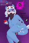  absurd_res anthro anthrofied bandanna bedroom_eyes bodily_fluids breasts butt clothed clothing cosplay crossover cum cutie_mark equid female friendship_is_magic genital_fluids grunt_(pok&eacute;mon) half-closed_eyes hi_res holding_object holding_pok&eacute;ball horn kumas_corner mammal my_little_pony nintendo partially_clothed pok&eacute;ball pok&eacute;mon presenting pussy seductive skull_grunt solo standard_pok&eacute;ball team_skull trixie_(mlp) unicorn video_games 