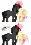  ! &lt;3 anus balls blush cunnilingus dialogue equid equine evehly eye_roll female feral fluttershy_(mlp) friendship_is_magic hi_res horn king_sombra_(mlp) magic male male/female mammal my_little_pony oral pterippus pussy sex suspension unicorn vaginal wings 