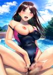  breasts censored nipples penis pussy sakagami_umi sex swimsuits 