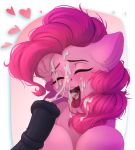  &lt;3 absurd_res animal_genitalia animal_penis blush bodily_fluids cum cum_on_face cum_on_tongue equid equine equine_penis female feral friendship_is_magic genital_fluids hi_res male male/female mammal my_little_pony penis pinkie_pie_(mlp) rokufuro tongue tongue_out 