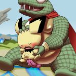  1:1 abdominal_bulge alternate_version_at_source anthro anthro_on_feral anthro_penetrating bestiality bodily_fluids cape clothing donkey_kong_(series) duo female female_on_anthro feral forced genital_fluids interspecies king_k._rool kremling male male/female male_on_feral male_penetrating mammal nintendo penetration penis pichu pok&eacute;mon pok&eacute;mon_(species) pok&eacute;philia pussy rape reptile scalie sex super_smash_bros. sweat tears vaginal vaginal_penetration video_games 九尾 