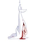  1:1 blood bodily_fluids cetacean delphinoid disembowelment female feral gore guts hook intestines labolas mammal marine pussy toothed_whale 