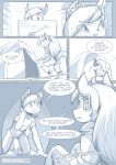  absurd_res anthro brother canid canine clothed clothing comic dialogue digital_media_(artwork) duo english_text female fox fur hair hi_res male mammal ratcha rick_(ratcha) rina_(ratcha) sibling sister text 