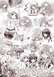  bike_shorts chiyoda_momo copyright_name demon_girl demon_horns demon_tail episode_number highres horns lilith_(machikado_mazoku) machikado_mazoku multiple_girls official_art sata_anri sepia shorts suzuki_akari_(artist) tagme tail yoshida_ryouko yoshida_seiko yoshida_yuuko_(machikado_mazoku) 