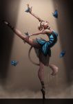  ambient_butterfly ambient_insect arthropod ballet butterfly clothing dance_shoes dancewear dancing felid female footwear insect lepidopteran lion mammal pantherine pointe_shoes pose shoes tiptoes tutu zoy 