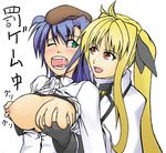  fate_testarossa ginga_nakajima mahou_shoujo_lyrical_nanoha_strikers tagme 