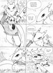  comic digimon guilmon renamon tagme 