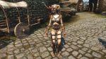  16:9 2019 3d_(artwork) anthro bethesda_softworks breasts cub digital_media_(artwork) felid feline female hi_res khajiit mammal pussy skyrim solo stegi6671 the_elder_scrolls video_games young 