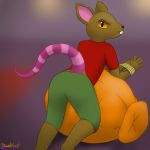  1:1 2019 anthro butt clothing davidkyatt enter_the_gungeon hi_res looking_at_viewer male mammal murid murine rat resourceful_rat rodent video_games 