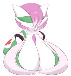  big_breasts blindfold breasts cleavage clothed clothing female gardevoir hi_res huge_breasts humanoid jcdr nintendo not_furry pok&eacute;mon pok&eacute;mon_(species) simple_background solo video_games white_background 