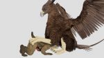  16:9 3d_(artwork) avian bestiality bird deep_throat digital_media_(artwork) duo feral forced gnoll gryphon hyaenid male male/male mammal oral raven555 sex 