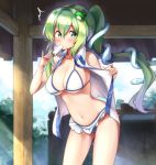  bikini kochiya_sanae kushidama_minaka swimsuits touhou 