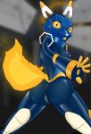  android anthro anus breasts butt domestic_cat e621 esix felid feline felis female hi_res looking_at_viewer looking_back machine mammal mascot nipples nude open_mouth pussy robot smugguu solo thick_thighs tongue wide_hips yellow_eyes 