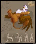  absurd_res avian comic concepts elicitie eyelashes female feral friendship_is_magic fur gilda_(mlp) gryphon hi_res my_little_pony pussy simple_background solo 
