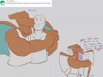  &lt;3 2019 4:3 anthro anthrofied charizard clothed clothing dialogue digital_media_(artwork) dragon english_text eyes_closed hug human kissing long_tongue male male/male mammal nintendo pleasantlyplumpthiccness pok&eacute;mon pok&eacute;mon_(species) ppt_(ppt) profanity simple_background smile text tongue tongue_out video_games 
