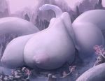  anthro big_breasts breasts fromsoftware great_serpent_(sekiro) huge_breasts hyper hyper_breasts macro nipples nude reptile scalie sekiro_shadows_die_twice snake taranima video_games 