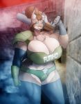  anthro big_breasts breasts chest_tuft female gun hi_res looking_at_viewer mammal ranged_weapon sergiroth solo tuft weapon 