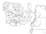 2017 anthro balls belly blush bottomwear clothing domestic_cat felid feline felis goro_(mappy) group hat headgear headwear kudo_(artist) male mammal mappy mappy_(character) mouse murid murine overweight overweight_male pants penis police rodent shirt simple_background tongue tongue_out topwear undressing 