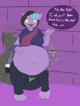  belly big_belly catty diaper diaper_disposal disposal domestic_cat feces felid feline felis hi_res mammal messy_diaper post_vore scat sinningsneasel soiling undertale video_games vore 