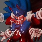  1:1 anal anthro balls bodily_fluids carrying cum cum_in_ass cum_in_mouth cum_in_own_mouth cum_inside cum_on_face cum_on_self duo full_nelson genital_fluids hi_res knuckles_the_echidna krazyelf lifted male male/male penis sonic_(series) sonic_the_hedgehog 