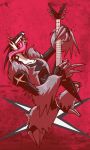  anthro bodily_fluids claws detailed guitar hi_res instrument long_tongue mammal michaeljlarson musical_instrument mustelid nintendo obstagoon open_mouth pecs pok&eacute;mon pok&eacute;mon_(species) red_eyes rockstar saliva sharp_claws sharp_teeth smile standing teeth toe_claws tongue tongue_out video_games 