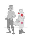  bulge canid canine canis clothing eclipsewolf fox fox_mccloud male mammal nintendo star_fox underwear video_games wolf wolf_o&#039;donnell 