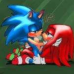  1:1 anal anthro balls blush duo echidna eulipotyphlan hedgehog knuckles_the_echidna krazyelf male male/male mammal monotreme penis sonic_(series) sonic_the_hedgehog 
