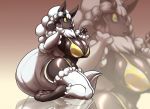  anthro big_breasts bikini breasts cleavage clothed clothing digimon digimon_(species) female hybrid nintendo pok&eacute;mon pok&eacute;mon_(species) renamon solo swimwear toughset video_games wooloo 