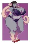  anthro big_breasts bra breasts clothed clothing female hi_res huge_breasts lavenderpandy looking_at_viewer makeup mammal mouse murid murine overweight overweight_female rodent solo standing underwear 