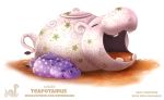  common_hippopotamus cryptid-creations duo hippopotamid mammal teapot 