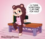  2019 animal_crossing anthro eulipotyphlan female fur hedgehog mammal nintendo sable_able starshippizza video_games 