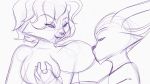  16:9 animated anthro big_breasts bite biting_lip breast_suck breasts damian5320 duo female half-closed_eyes hand_on_breast hi_res loop male male/female nipples paladins pepper_(paladins) pip_(paladins) sketch sucking 