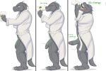  anthro balls claws clothing comic erection godzilla godzilla_(series) hi_res humor male muscular muscular_male penis reptile retracted_foreskin scalie sirbossy1 standing toho uncut vein veiny_penis video_games 