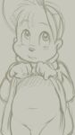  2019 alvin_and_the_chipmunks alvin_seville anthro blush clothed clothing cub dandi digital_media_(artwork) fur hair male navel penis presenting simple_background sketch slightly_chubby small_penis solo young 