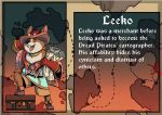  anthro bandanna boots canid canine canis clothed clothing domestic_dog english_text eyes_closed eyewear fangs footwear glasses gloves handwear hat headgear headwear herding_dog hi_res leeko male mammal map open_mouth pastoral_dog short smile solo text the_pirate&#039;s_fate treasure_chest volkenfox welsh_corgi 