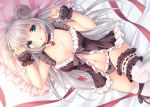  animal_ears fujikura_ryuune horns original panties thighhighs underwear waifu2x 