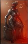 2019 abs big_breasts breasts clothing digital_media_(artwork) female futuristic huge_breasts mask neurodyne science_fiction simple_background solo thick_thighs 