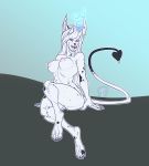  anthro breasts canid canine demon female hi_res horn hybrid looking_at_viewer mammal nipples nude smile solo tanks_(artist) wide_hips 