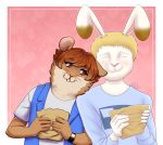  absurd_res boyfriends couple_(disambiguation) cricetid damian5320 disjaiva hamster hi_res lagomorph leporid male male/male mammal rabbit rodent 