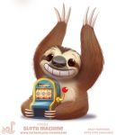  cryptid-creations mammal pilosan slot_machine sloth smile solo xenarthran 